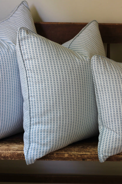 Dot & Leaf Pillow Covers in Navy | 3 sizes