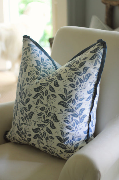 Privet Hedge Pillow Covers in Navy | 3 sizes