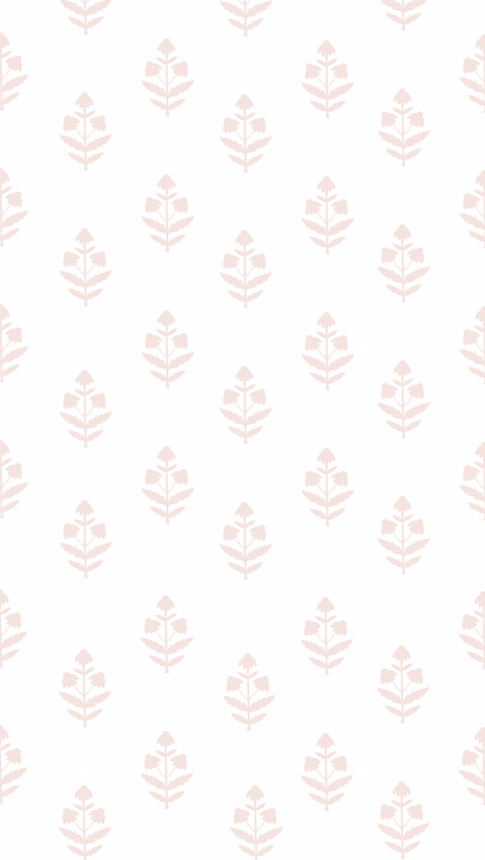 Field Flower in Rose Fabric by the Yard