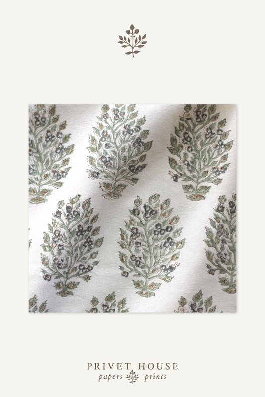 Hydrangea Slate Fabric by the Yard