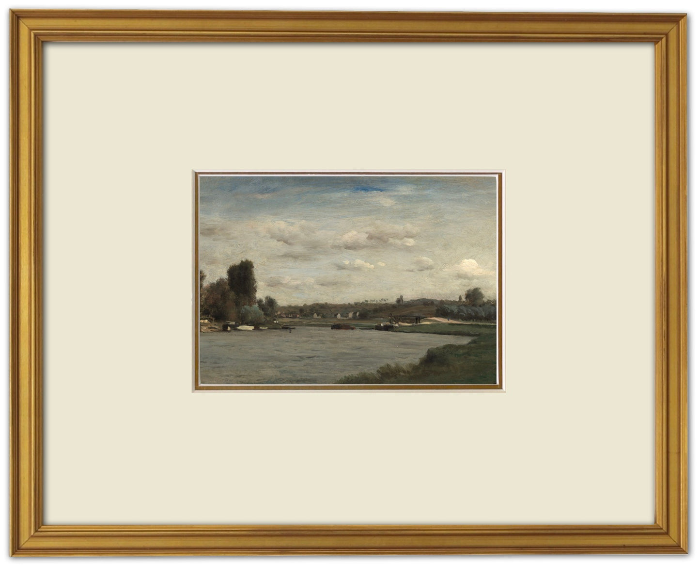 French Landscape "Landscape on a River"