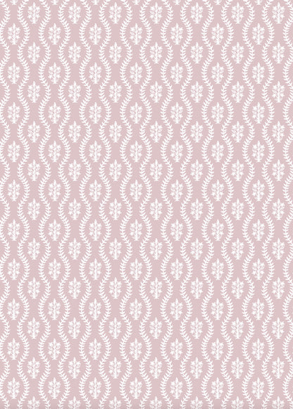 Scalloped Dahlia Wrapping Paper in Rose