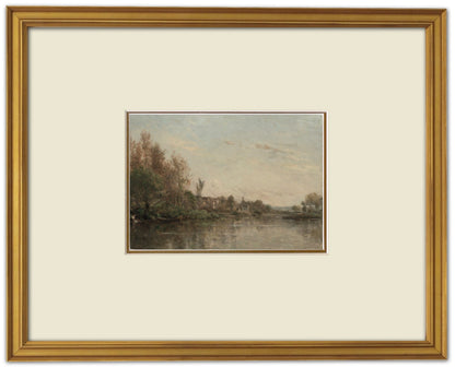 French Landscape "Banks of the Oise"