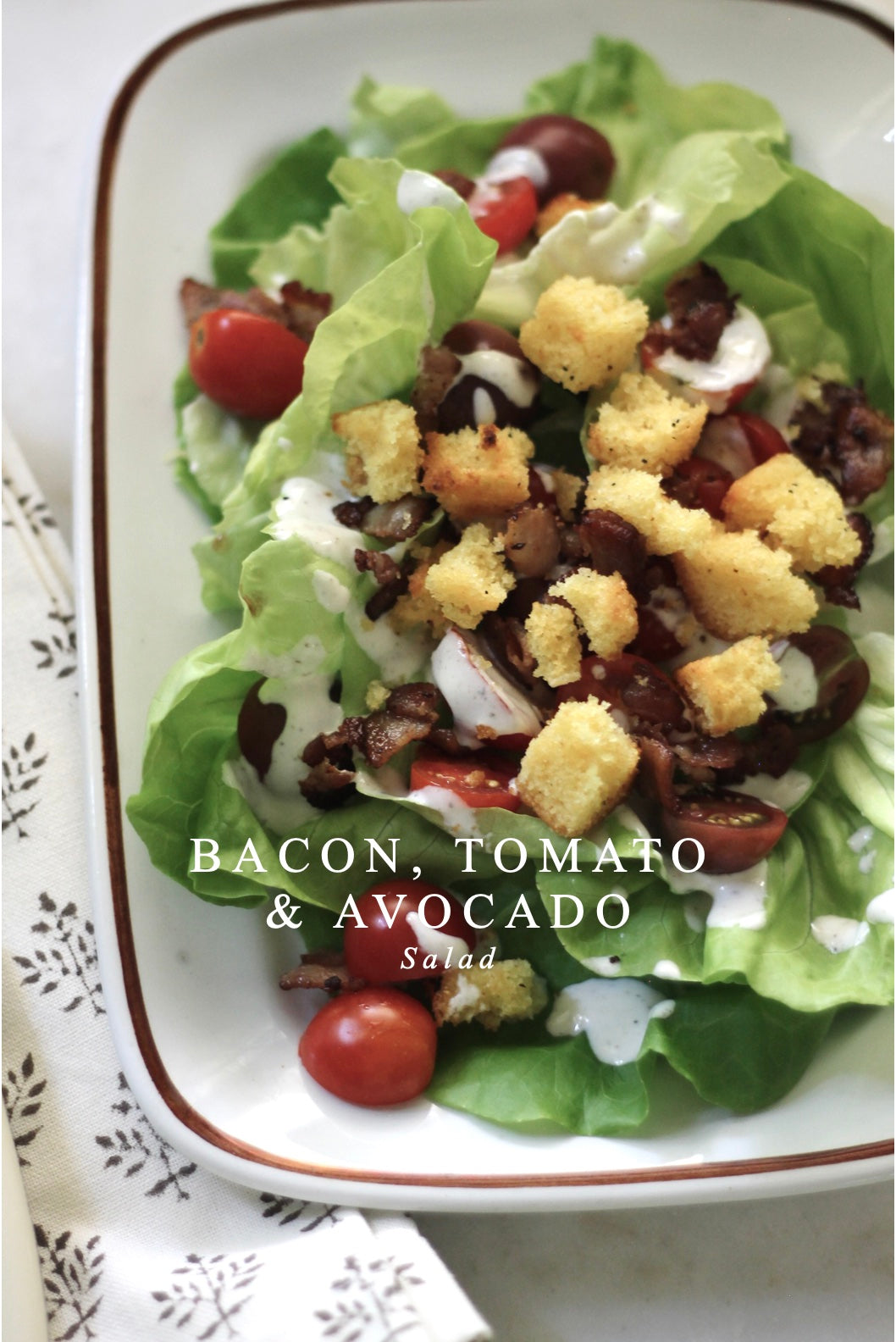 Bacon, Tomato & Avocado Salad Recipe - Free Download