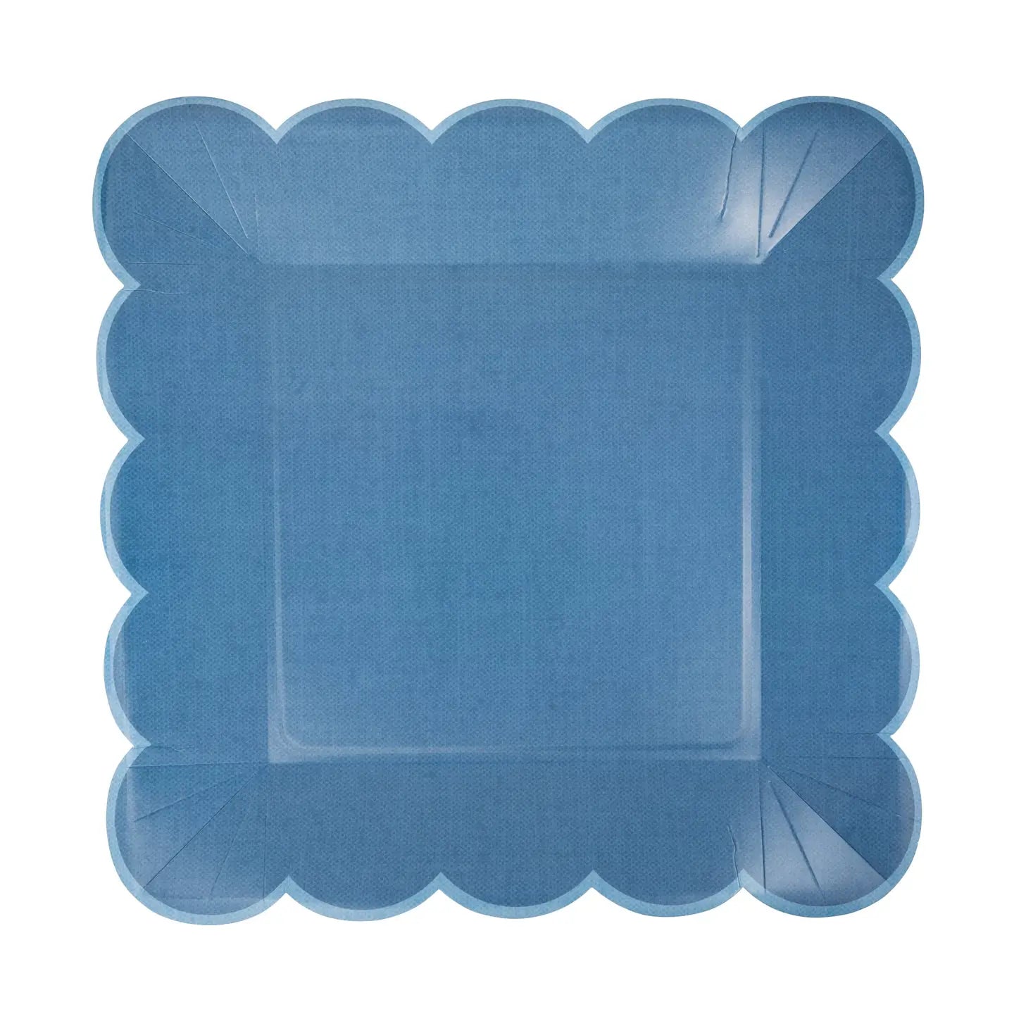 Hamptons Blue Large Scallop Plate