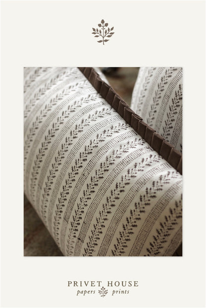 Oak Leaf Ticking Stripe Fabric by the Yard