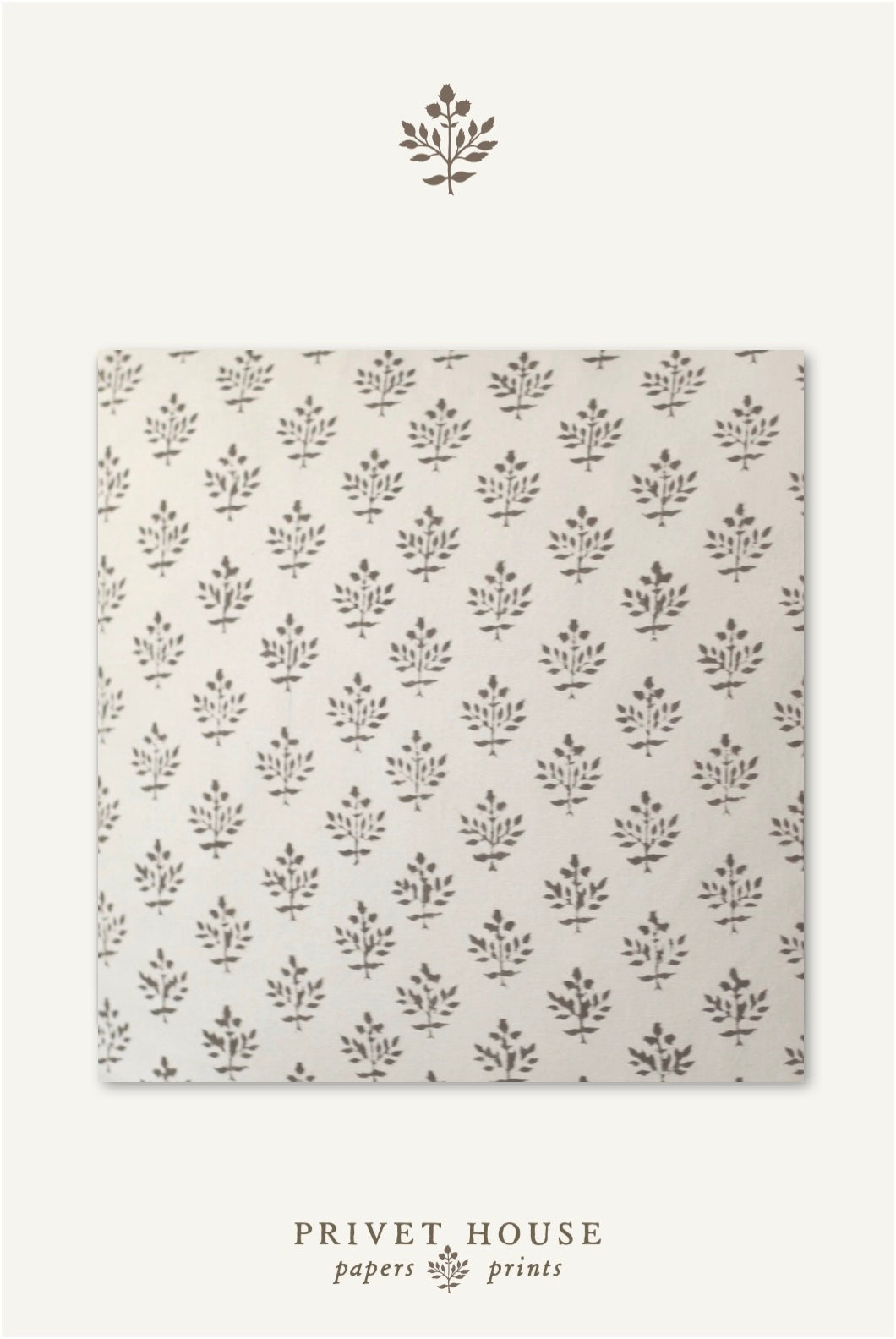 Privet Berry in Walnut Fabric by the Yard