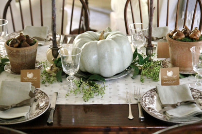 English Green Linen Napkins
