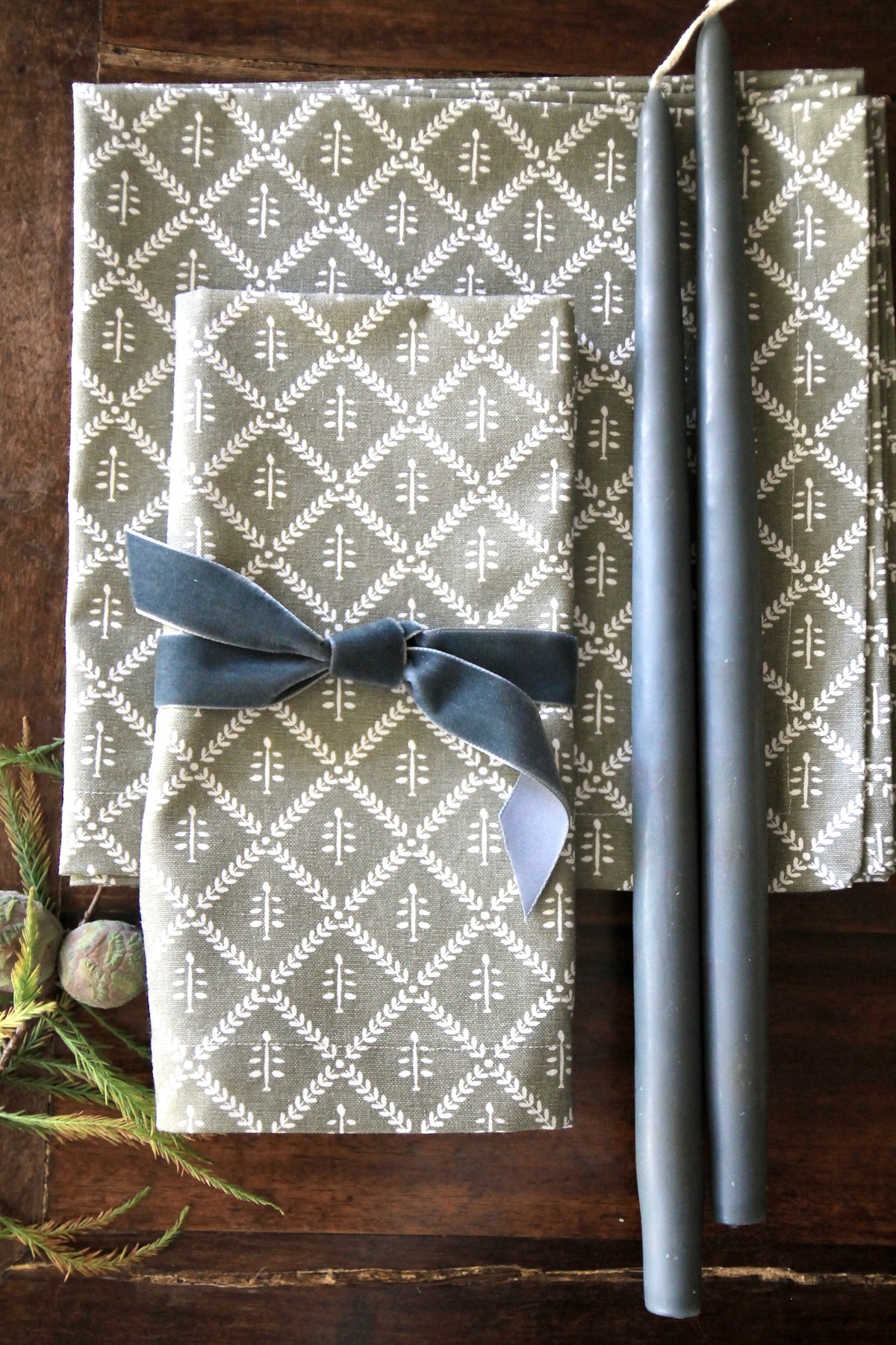Luxury Velvet Ribbon | Blue Spruce