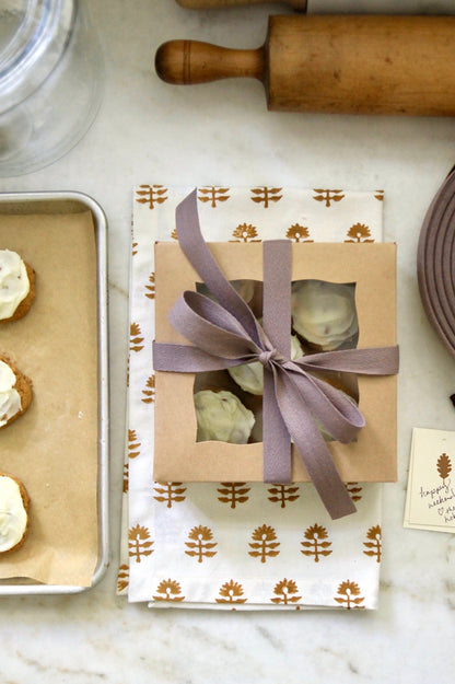 Kraft Window Boxes Rectangle | set of 5