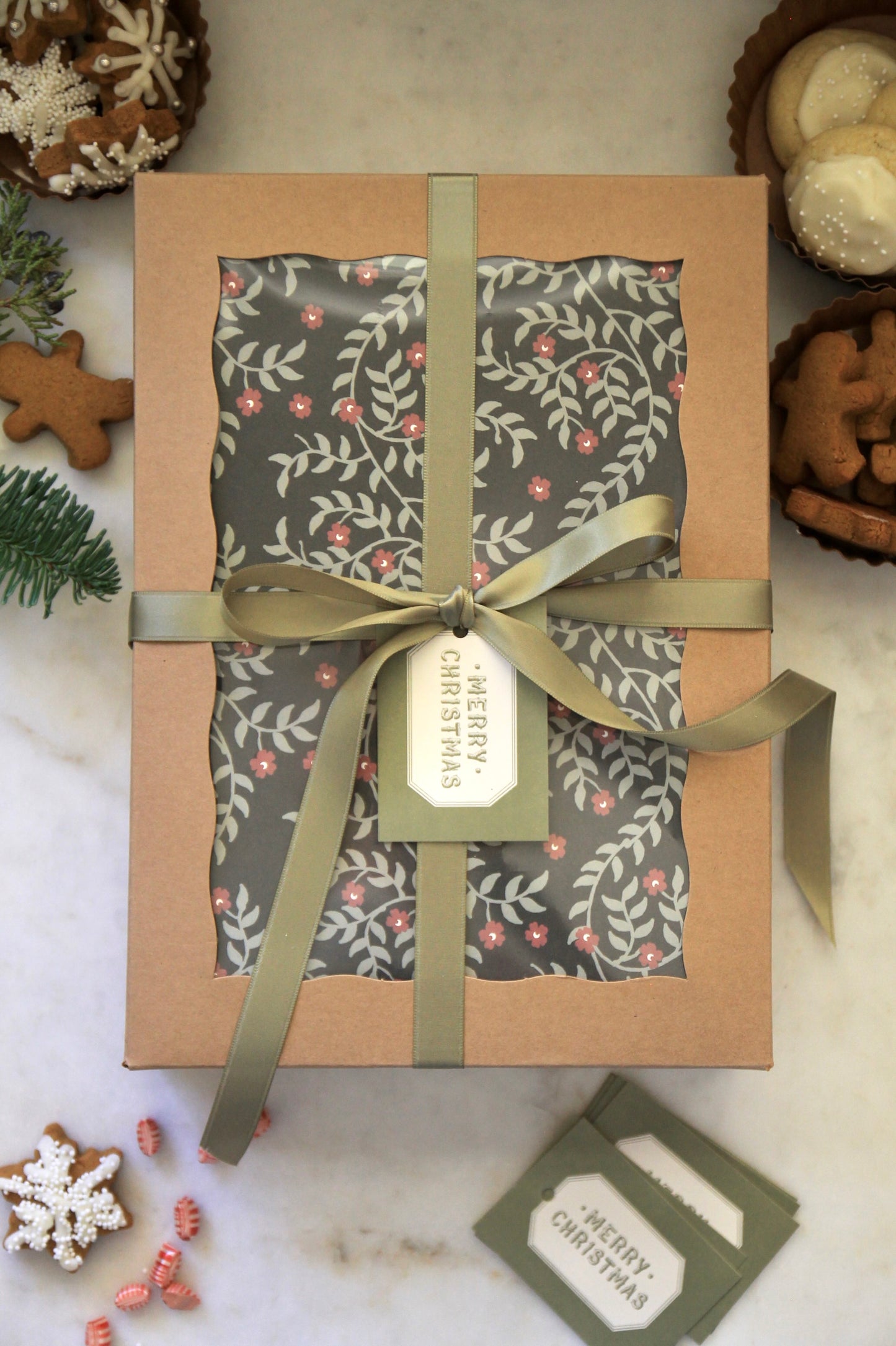 Kraft Window Boxes Rectangle | set of 5