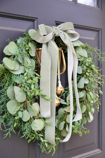 Luxury Velvet Ribbon | Rustic Sage