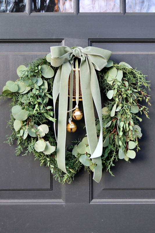 Luxury Velvet Ribbon | Rustic Sage