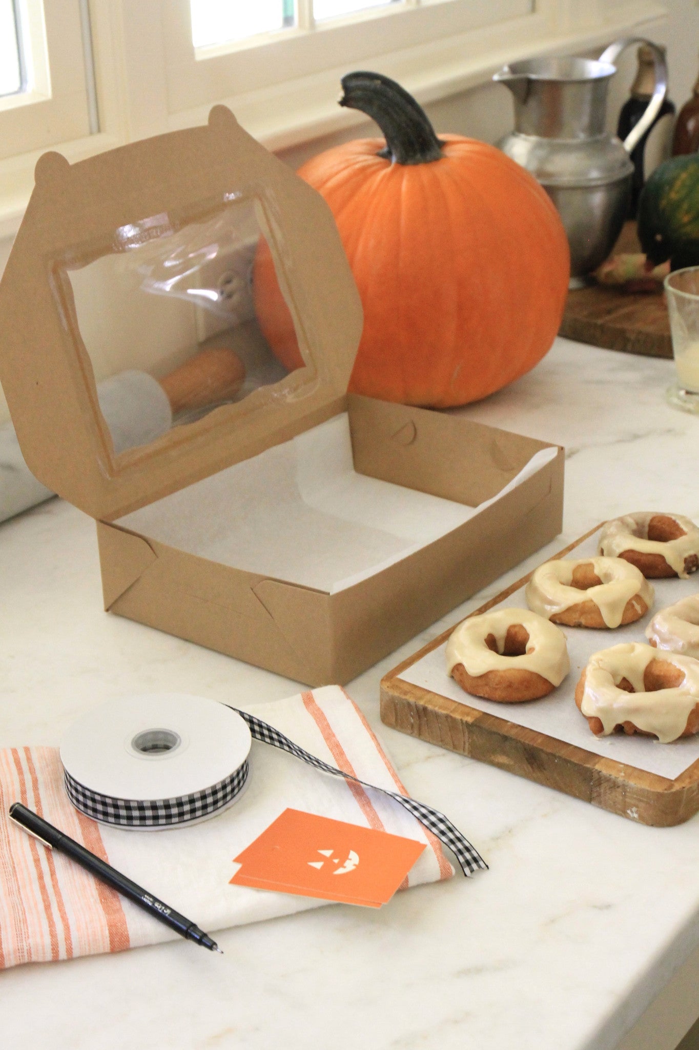 Kraft Window Boxes Rectangle | set of 5