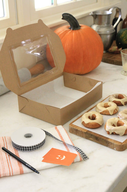 Kraft Window Boxes Rectangle | set of 5