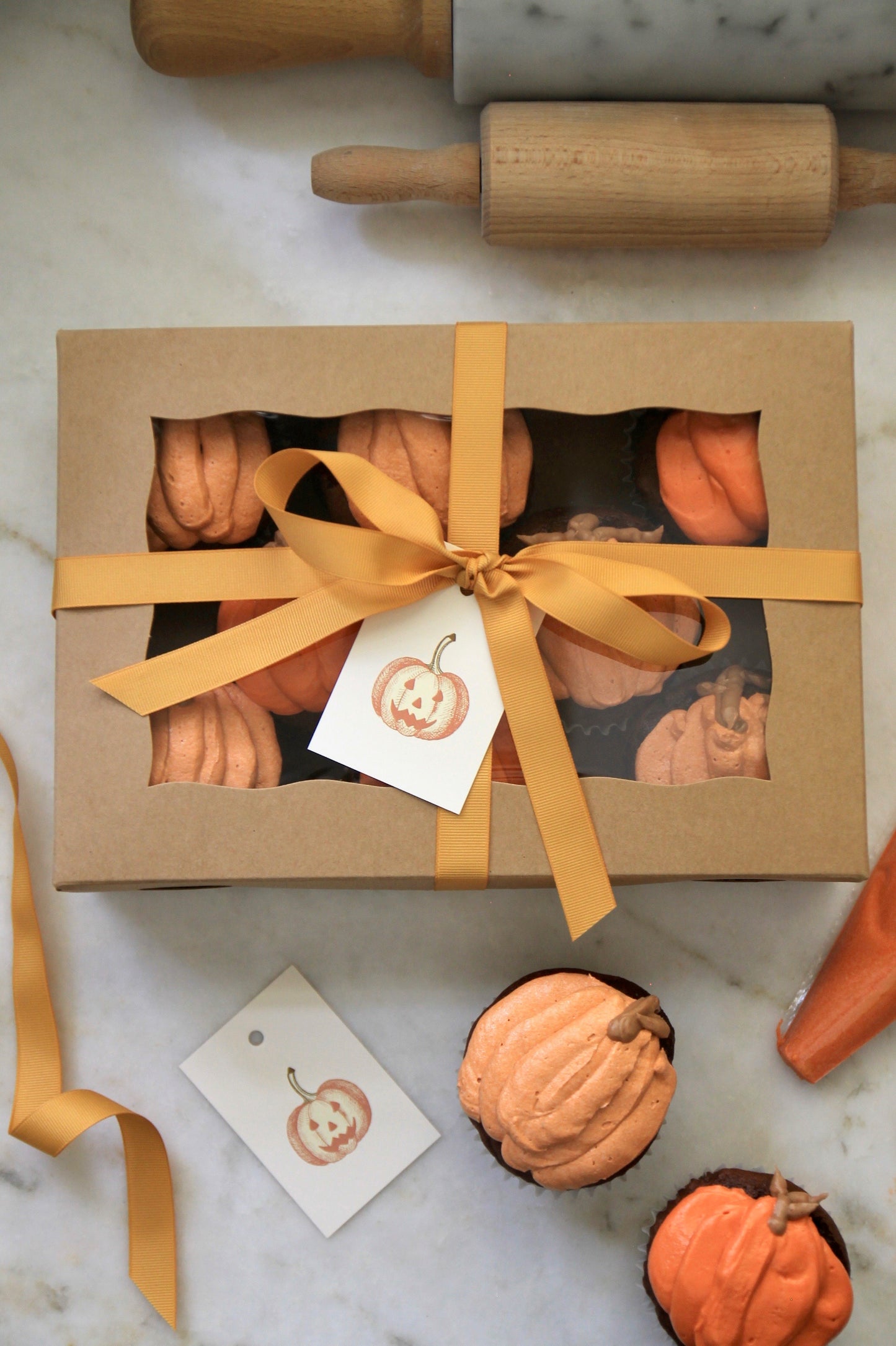 Kraft Window Boxes Rectangle | set of 5