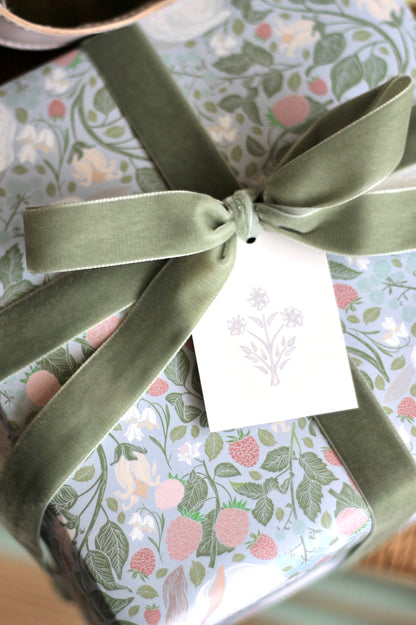 Luxury Velvet Ribbon | Rustic Sage