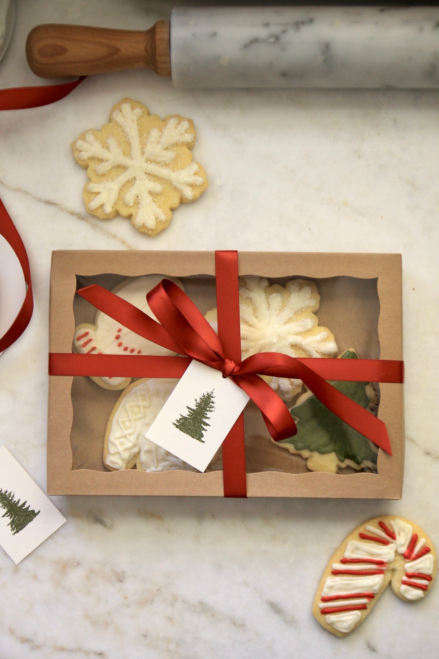 Kraft Window Boxes Rectangle | set of 5