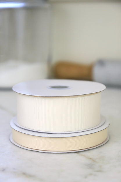 Antique White Ribbon | Satin & Grosgrain