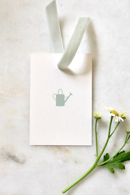 Watering Can Tags in Jadeite | Set of 10