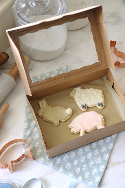 Kraft Window Boxes Rectangle | set of 5