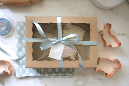 Kraft Window Boxes Rectangle | set of 5