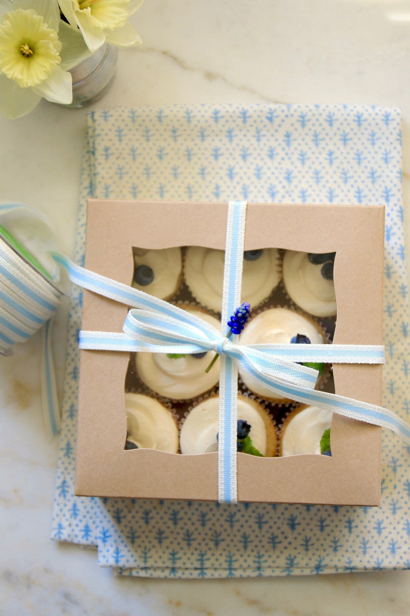 Kraft Window Boxes Rectangle | set of 5